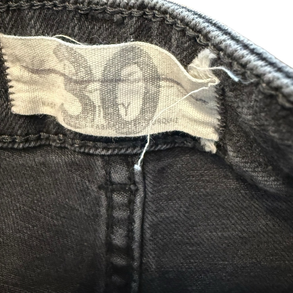 We the Free Faded Black Straight Leg Jeans with Distressed Details size 30 - Picture 3 of 8